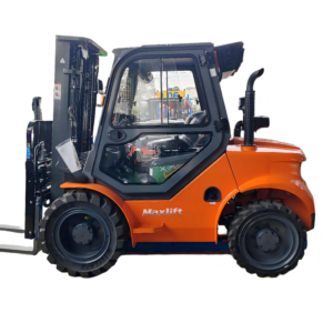 3.5 ton orange 4wd rough terrain forklift